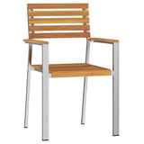 Garden Chair 6 pcs Brown 56 x 54.5 x 87cm Solid Acacia wood