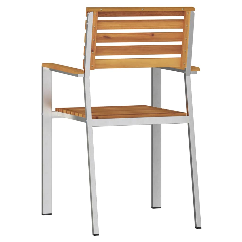 Garden Chair 6 pcs Brown 56 x 54.5 x 87cm Solid Acacia wood