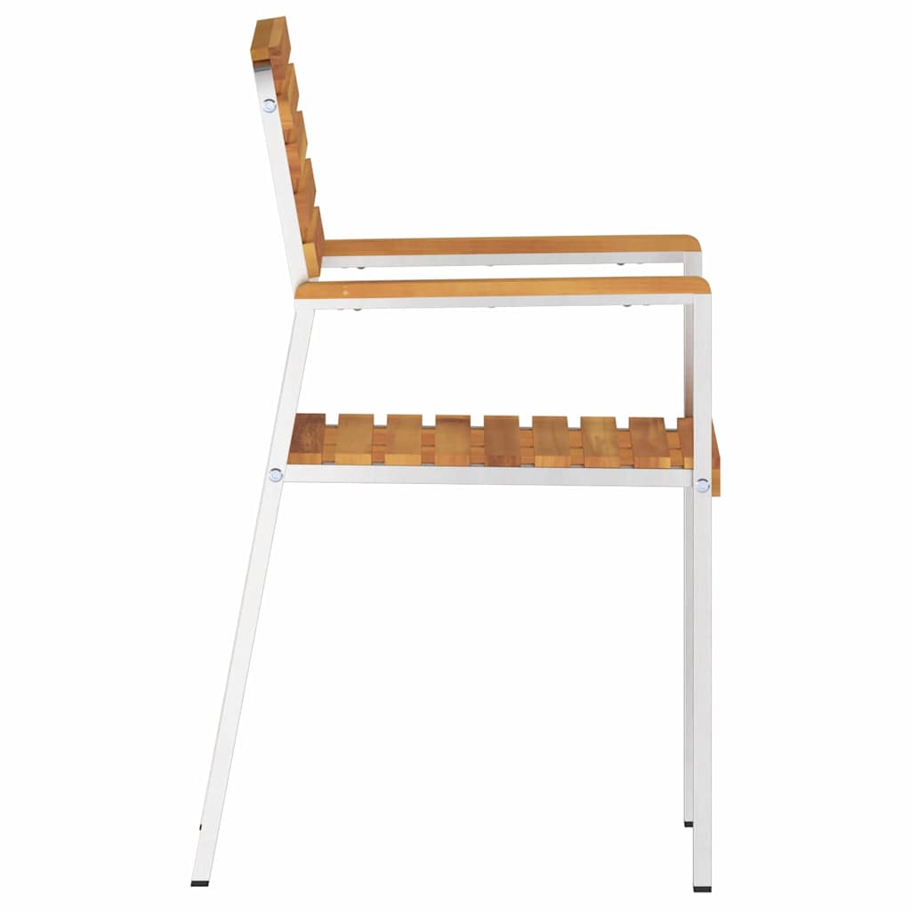 Garden Chair 6 pcs Brown 56 x 54.5 x 87cm Solid Acacia wood