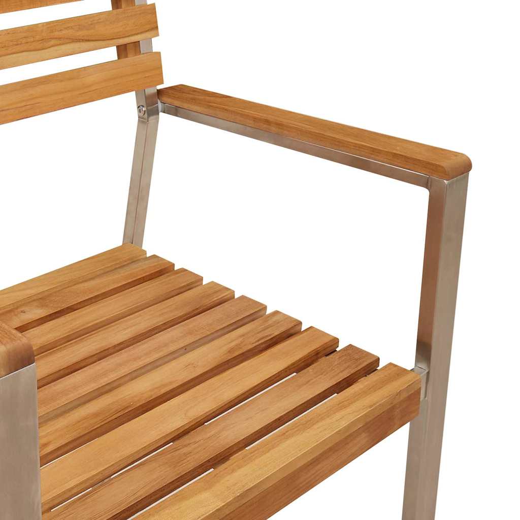Garden Chair 6 pcs Brown 56 x 54.5 x 87cm Solid Teak wood