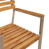 Garden Chair 6 pcs Brown 56 x 54.5 x 87cm Solid Teak wood
