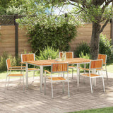 Garden Chair 6 pcs Brown 56 x 54.5 x 87cm Solid Acacia wood