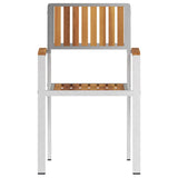Garden Chair 8 pcs Brown 56 x 54.5 x 87cm Solid Teak wood