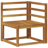 Outdoor Sofa Set 4 Piece Natural Solid Acacia Wood