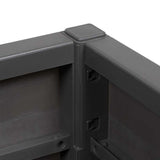 Garden Planter Anthracite 36 x 36 x 35 cm Polypropylene