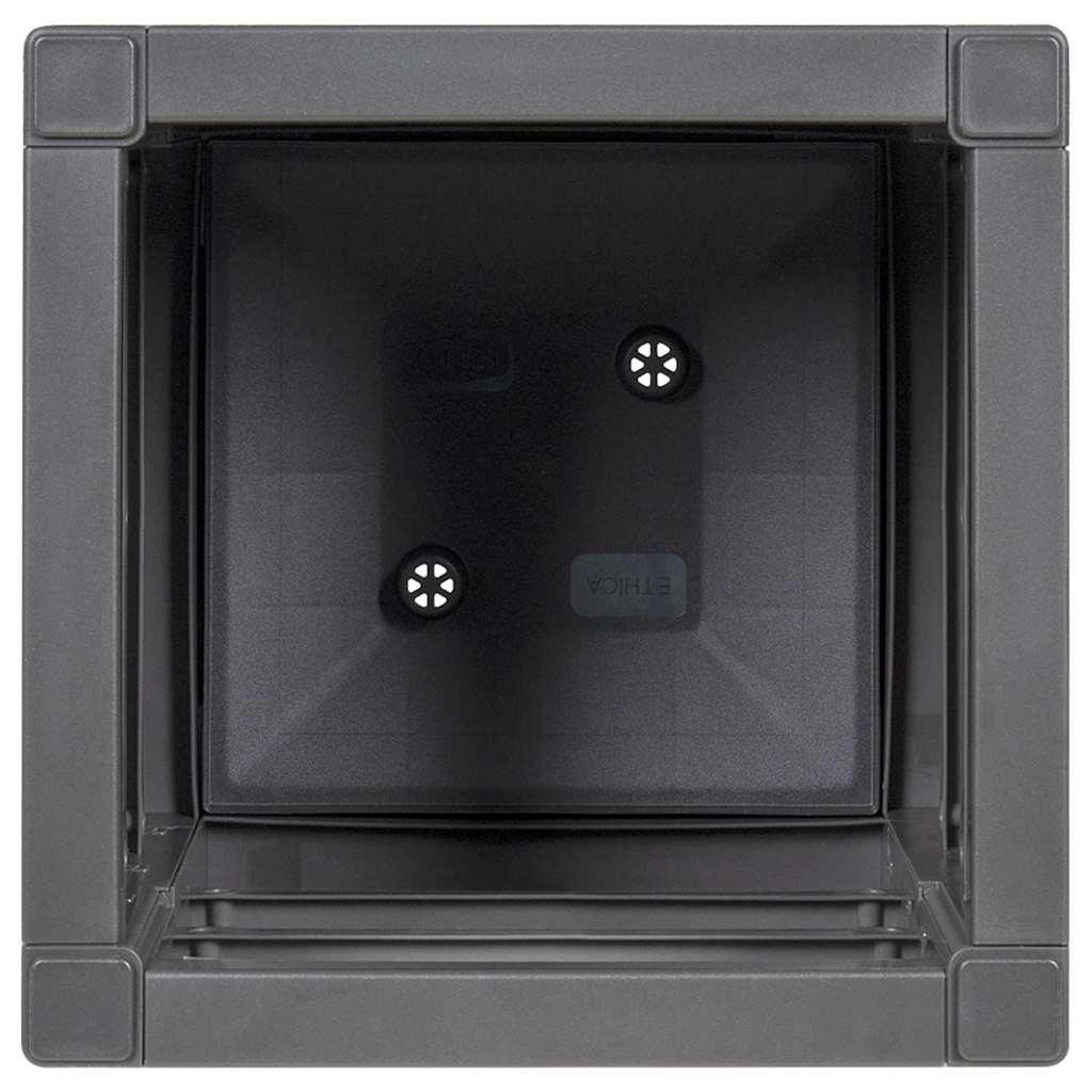Garden Planter Anthracite 36 x 36 x 35 cm Polypropylene