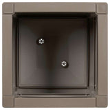 Garden Planter Grey 36 x 36 x 35 cm Polypropylene