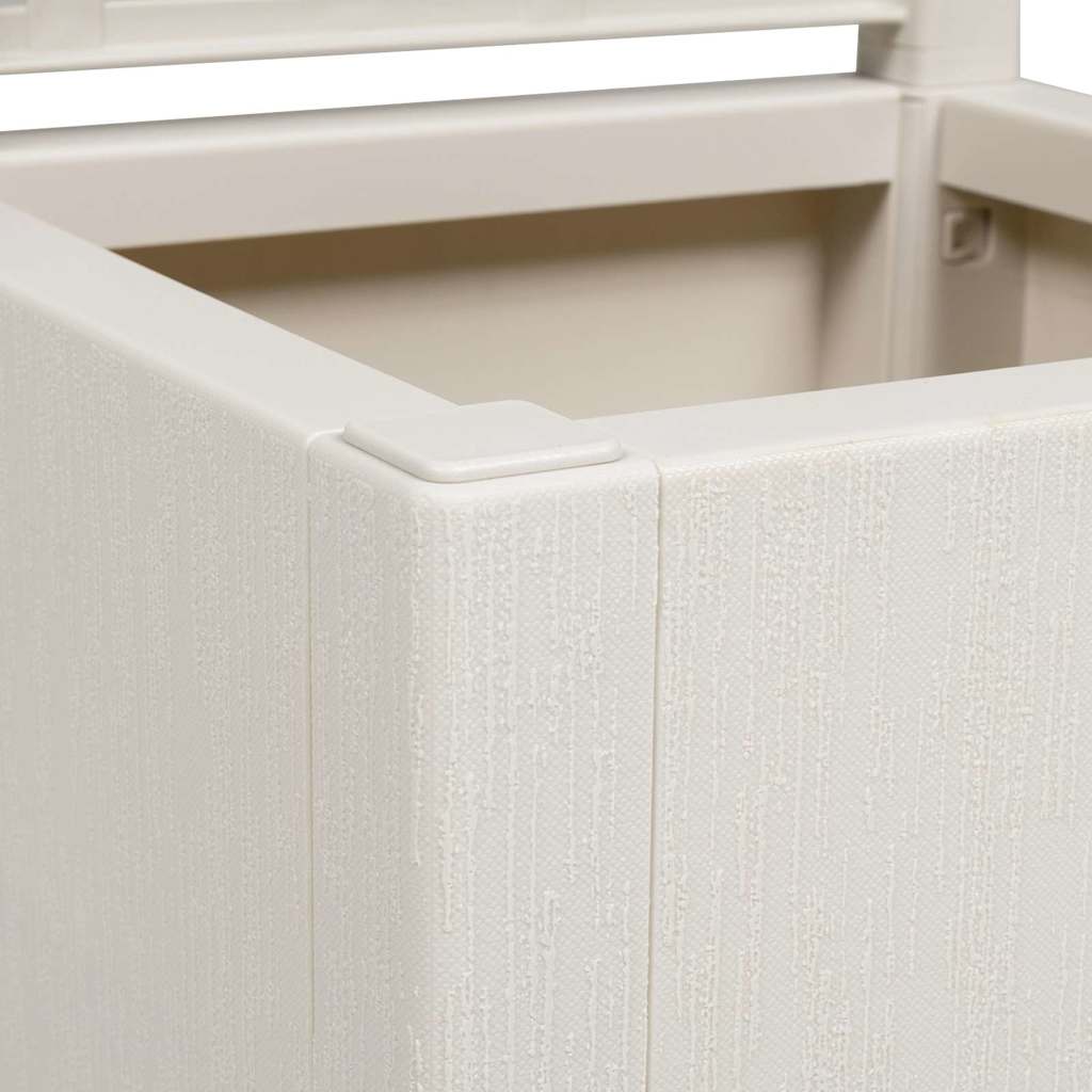 Garden Planter White 36 x 36 x 140 cm Polypropylene