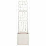 Garden Planter White 36 x 36 x 140 cm Polypropylene