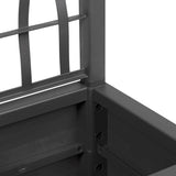 Garden Planter Anthracite 36 x 36 x 140 cm Polypropylene