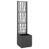 Garden Planter Anthracite 36 x 36 x 140 cm Polypropylene