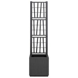 Garden Planter Anthracite 36 x 36 x 140 cm Polypropylene