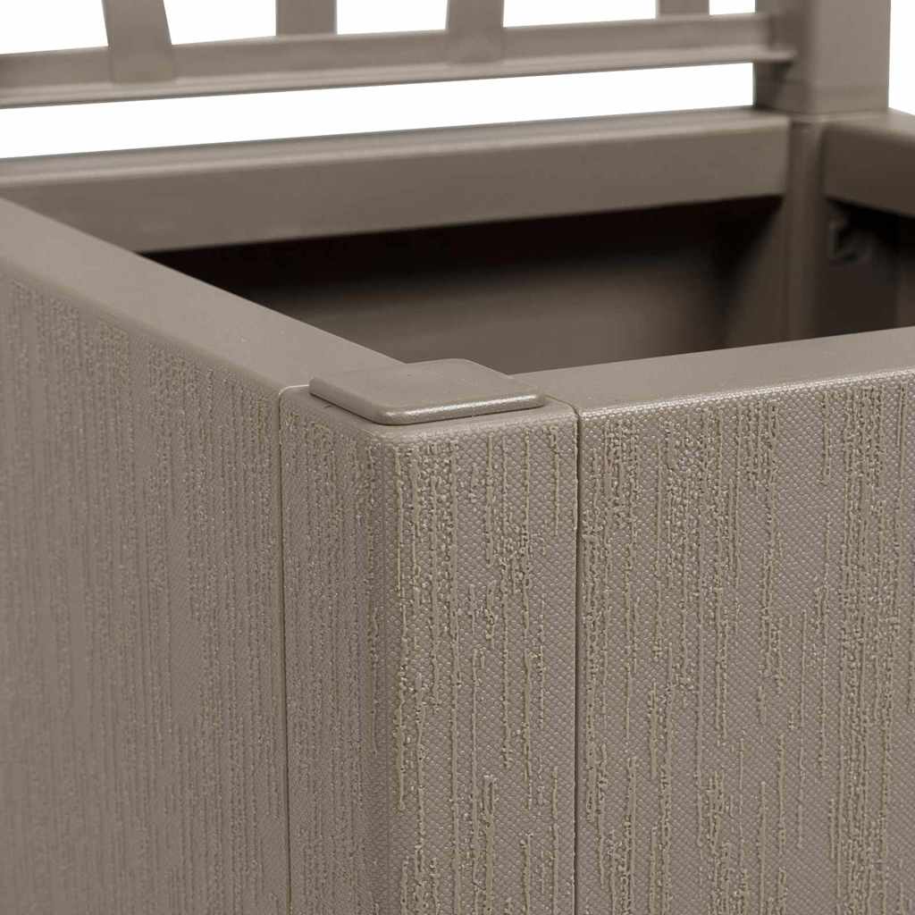 Garden Planter Grey 36 x 36 x 140 cm Polypropylene