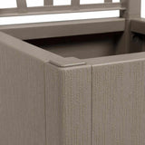 Garden Planter Grey 36 x 36 x 140 cm Polypropylene
