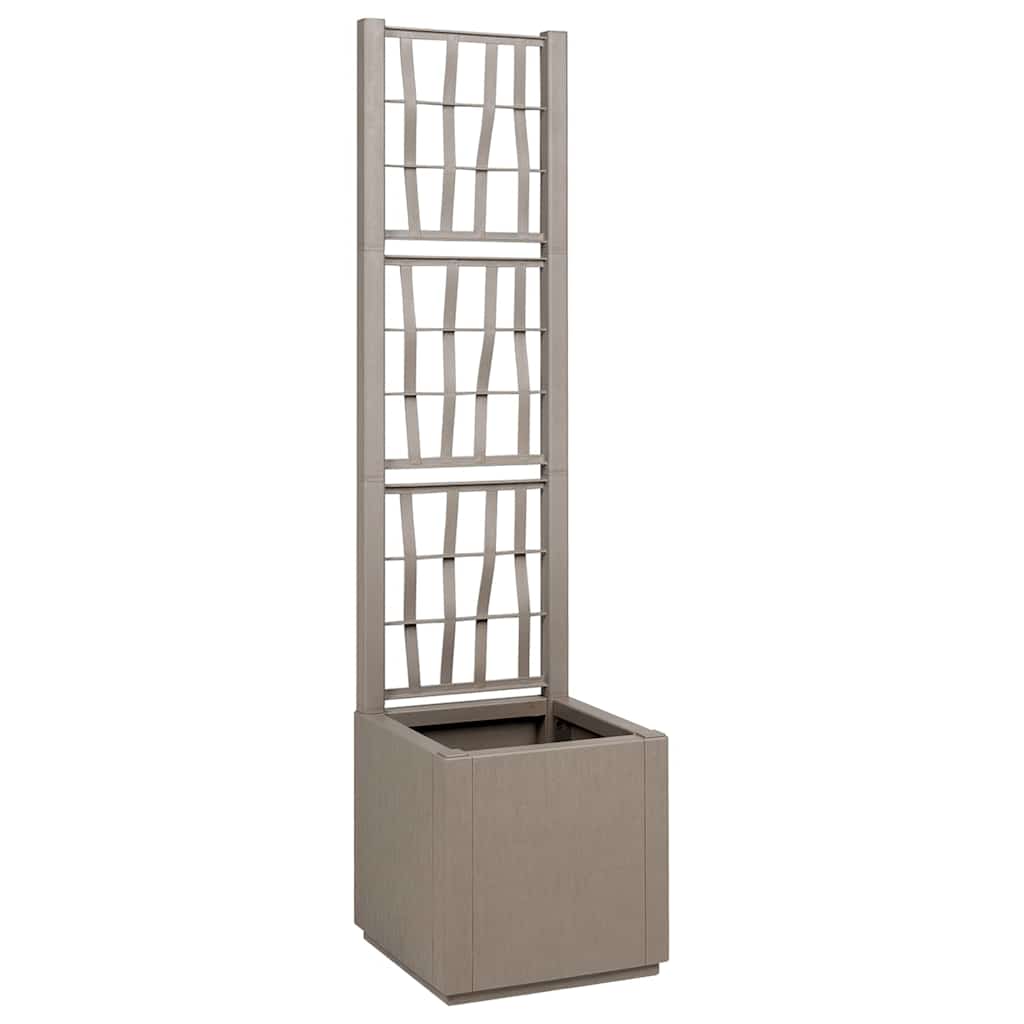Garden Planter Grey 36 x 36 x 140 cm Polypropylene