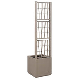 Garden Planter Grey 36 x 36 x 140 cm Polypropylene