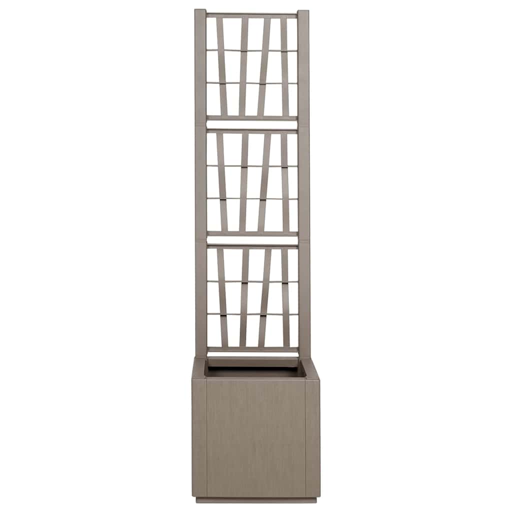 Garden Planter Grey 36 x 36 x 140 cm Polypropylene