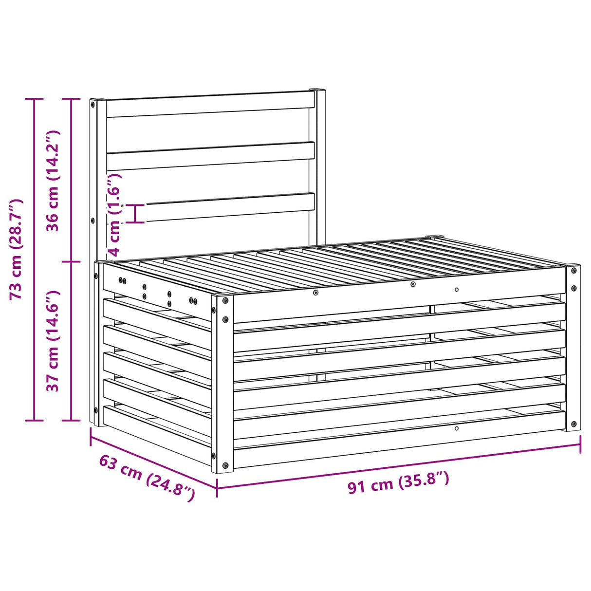 Sofa Sets 2 Piece Natural 91 x 63 x 73 cm Solid Acacia Wood