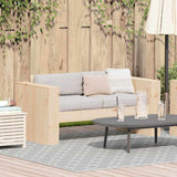 Garden Sofa Brown 134 x 60 x 62 cm Solid pine wood