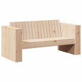Garden Sofa Brown 134 x 60 x 62 cm Solid pine wood