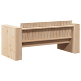 Garden Sofa Brown 134 x 60 x 62 cm Solid pine wood