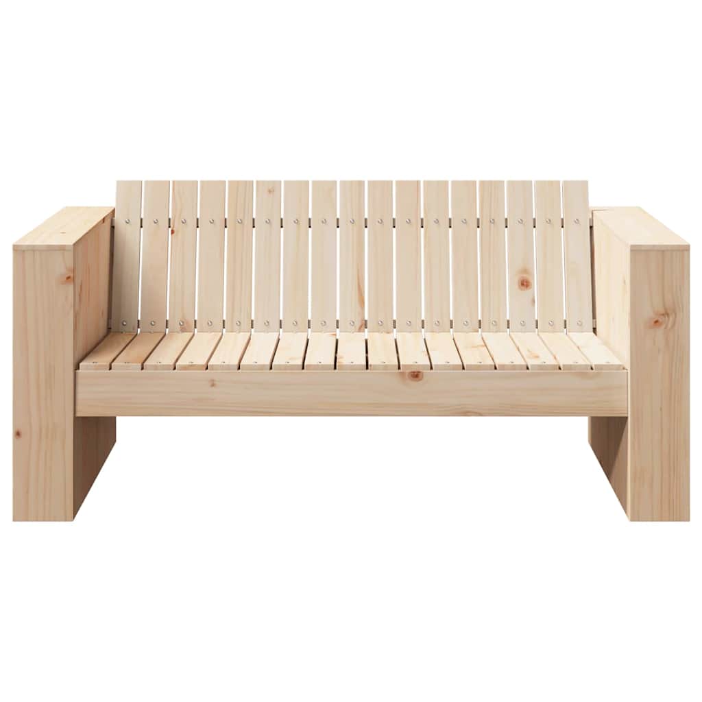 Garden Sofa Brown 134 x 60 x 62 cm Solid pine wood