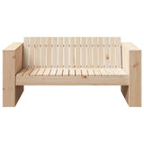 Garden Sofa Brown 134 x 60 x 62 cm Solid pine wood
