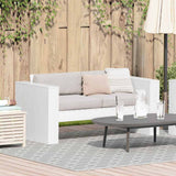 Garden Sofa White 134 x 60 x 62 cm Solid pine wood