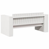 Garden Sofa White 134 x 60 x 62 cm Solid pine wood
