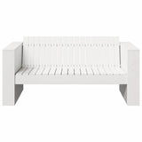 Garden Sofa White 134 x 60 x 62 cm Solid pine wood