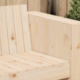 Garden Sofa Brown 185.5 x 60 x 62 cm Solid pine wood