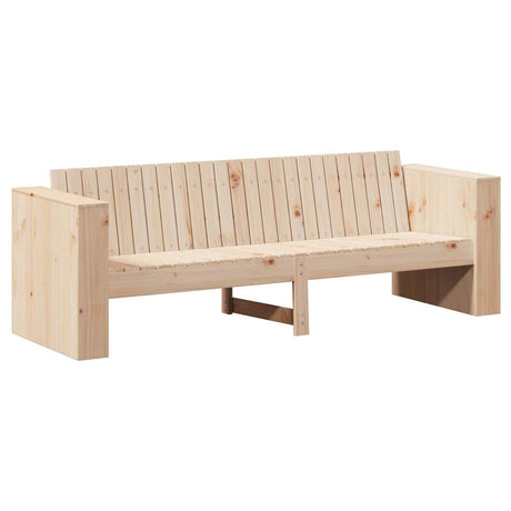 Garden Sofa Brown 185.5 x 60 x 62 cm Solid pine wood