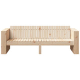 Garden Sofa Brown 185.5 x 60 x 62 cm Solid pine wood