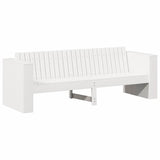 Garden Sofa White 185.5 x 60 x 62 cm Solid pine wood