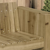 Garden Sofa Green 185.5 x 60 x 62 cm Impregnated pine wood