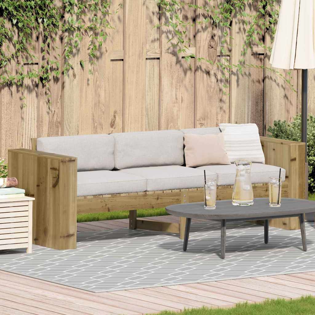 Garden Sofa Green 185.5 x 60 x 62 cm Impregnated pine wood