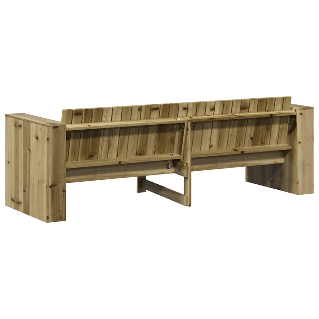 Garden Sofa Green 185.5 x 60 x 62 cm Impregnated pine wood