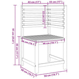 Garden Bench Set 5 pcs Brown Solid acacia wood