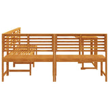 Garden Bench Set 4 pcs Brown Solid acacia wood