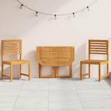 Garden Bistro Set 3 pcs Brown Solid acacia wood