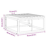 Outdoor Furniture Black Aluminium