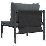 Outdoor Furniture with Cushion with Pillow Anthracite Steel