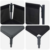 Outdoor Furniture with Cushion with Pillow Anthracite Steel