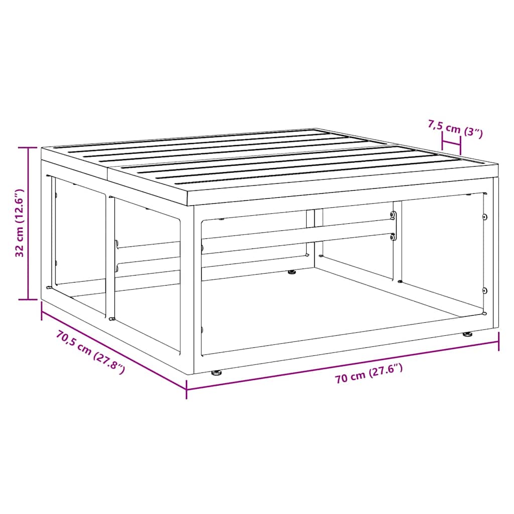 Outdoor Furniture Anthracite Steel