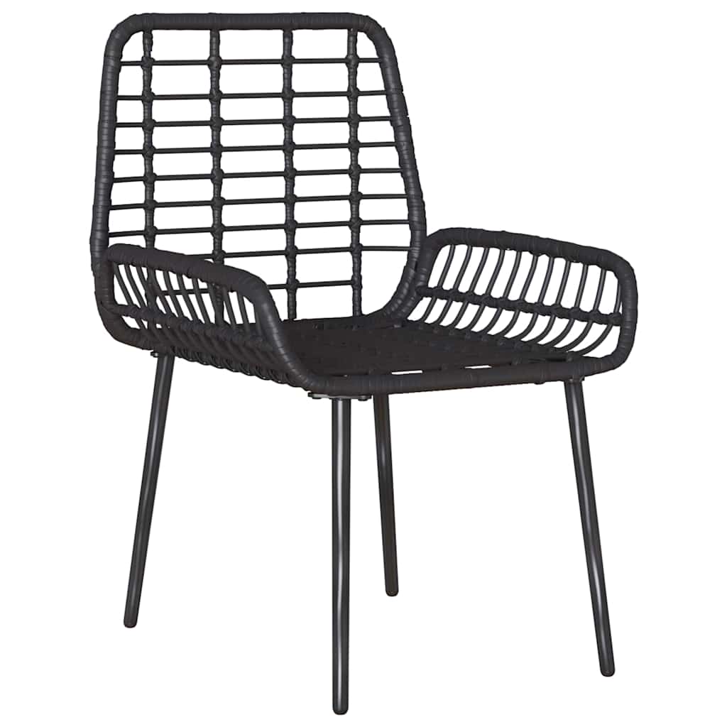 Garden Dining Set 3 pcs Black and Anthracite