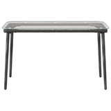 Garden Table Black 80 x 40 x 45.5 cm Poly rattan