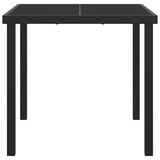 Garden Table Black 80 x 80 x 73 cm Solid Teak wood