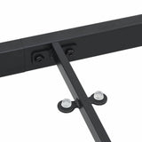Garden Table Black 160 x 80 x 73 cm Solid Teak wood