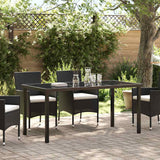 Garden Table Black 160 x 80 x 73 cm Solid Teak wood
