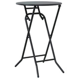 Bistro Set Folding 3 pcs Anthracite Steel